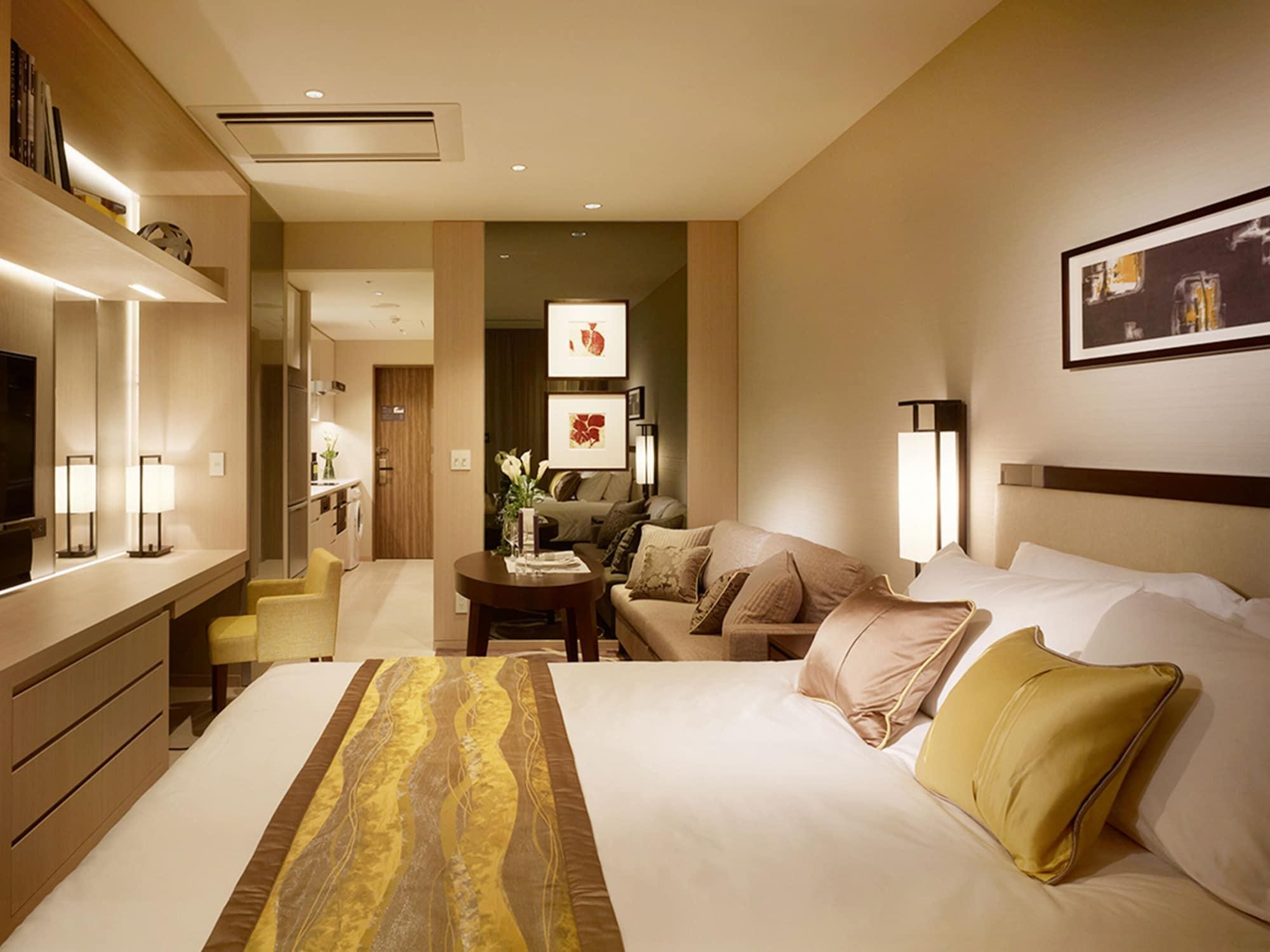 Oakwood Premier Tokyo Hotel Exterior foto A room at the hotel